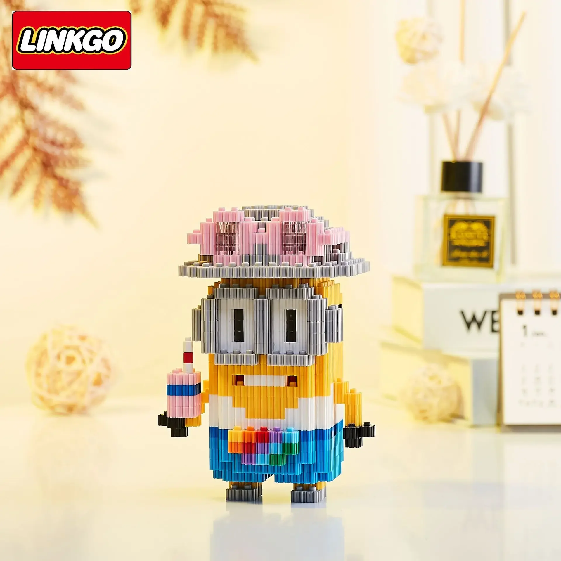 Linkgo Minion Connection строительные блоки Дэйв Стюарт забавная 3D модель аниме Миньоны