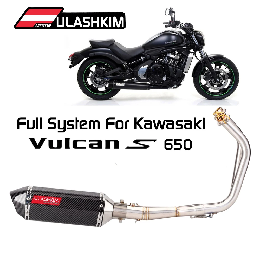 Vulcan 650S S650 Full System Motorcycle Exhaust For Kawasaki Vulcan S 650 Front Pipe Exhaust