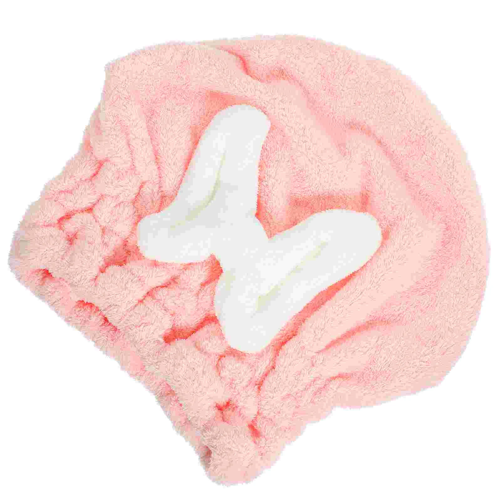 

Hair Towel Hat Absorbent Quick Drying Cap Bow-Knot Hair for Women Ladies