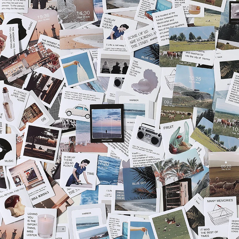

40 pcs Labels Stickers Diy Scrapbooking material Diary Album Stationery Planner Sticker for Decorative hand made junk journal