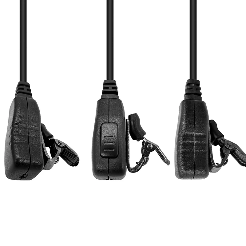 Risenke D Shape Loop Ring Walkie Talkie Earpiece with PTT Mic Compatible with Hytera HYT BD502 BD502i PD502 PD562 TC-508 TC-580