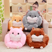 hamster cushion back office chair sofa pillow home decoration tatami cute lumbar support childrens gift