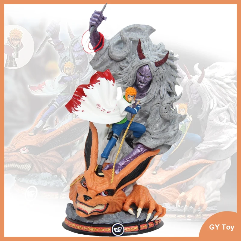 

In Stock Anime Naruto Uzumaki Hatake Kakashi Action Figures Statue Namikaze Figurine Model Doll Collective Toys Christmas Gifts