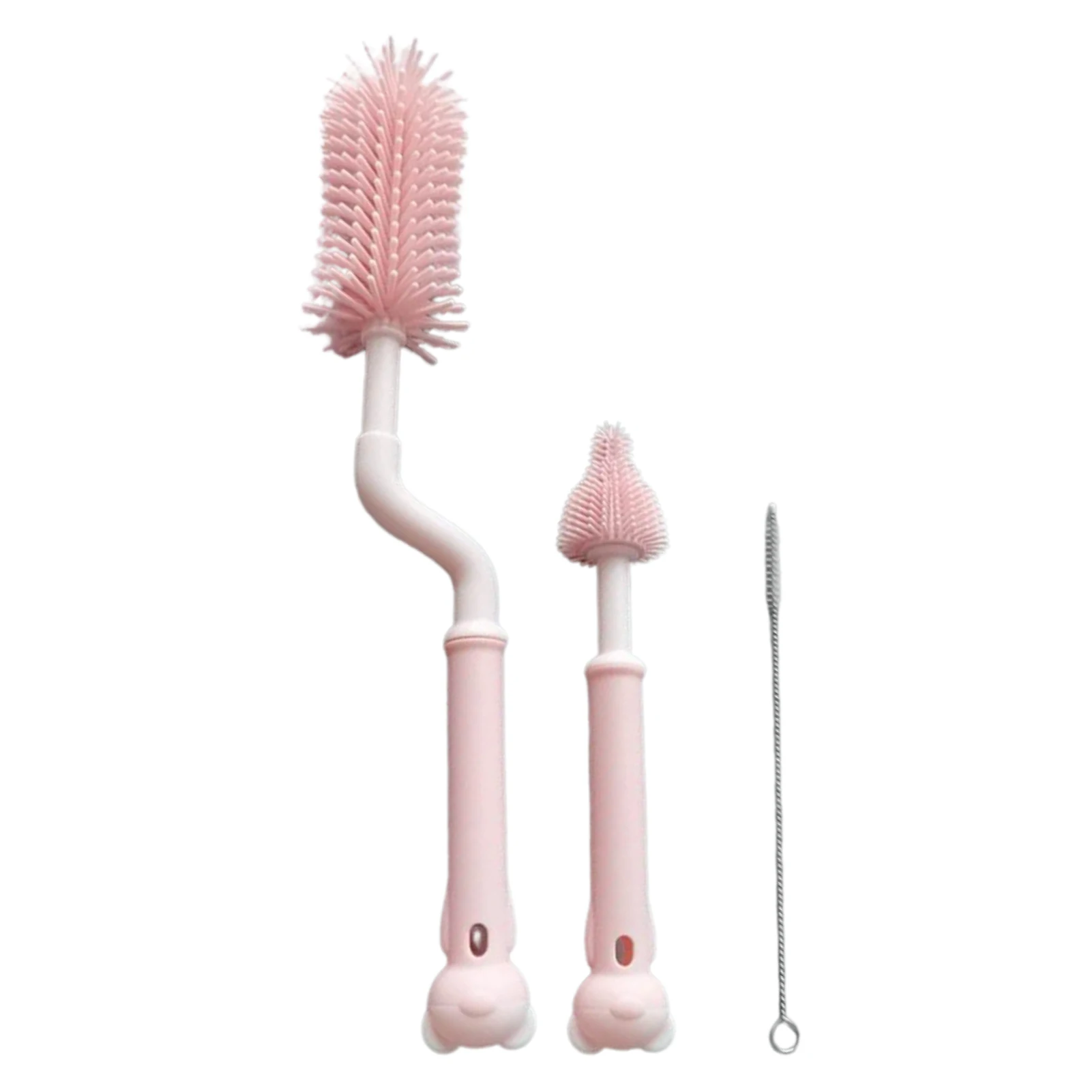 

Silicone Milk Bottle Brush 360 Long Handle Cup Brush Handheld Soft Head Food Grade Watering Kitchen Household Cleaning Brushes