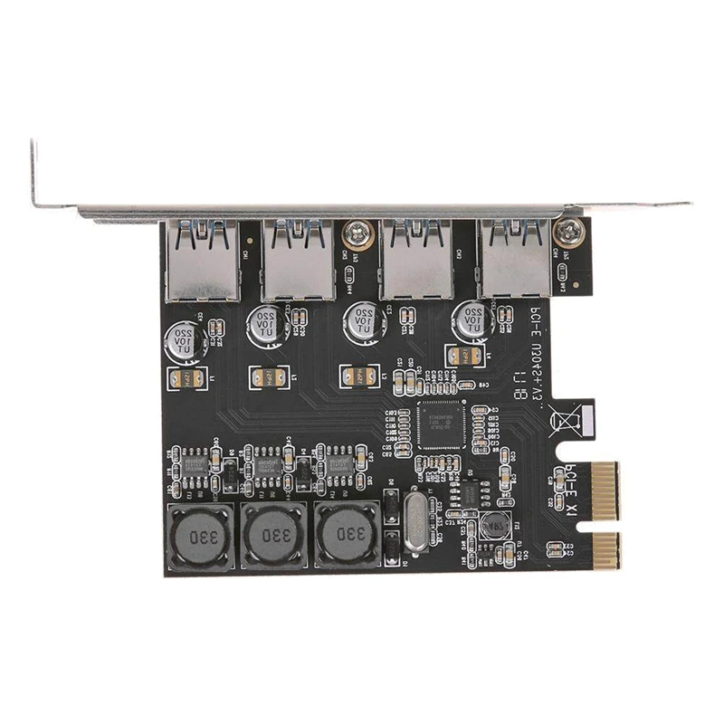 

Expansion Card USB3.0 PCIE To USB3.0 Expansion Card Front Desktop USB3.0 Expansion Card PCI Express USB Hub Adapter