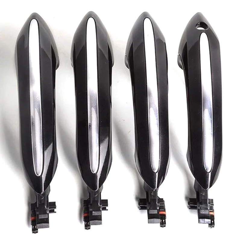 Черная/белая Автомобильная внешняя Удобная дверная ручка для BMW 5 7 серии F01 F02 F06 F10 520d 520i 525d 528i 530d 530i