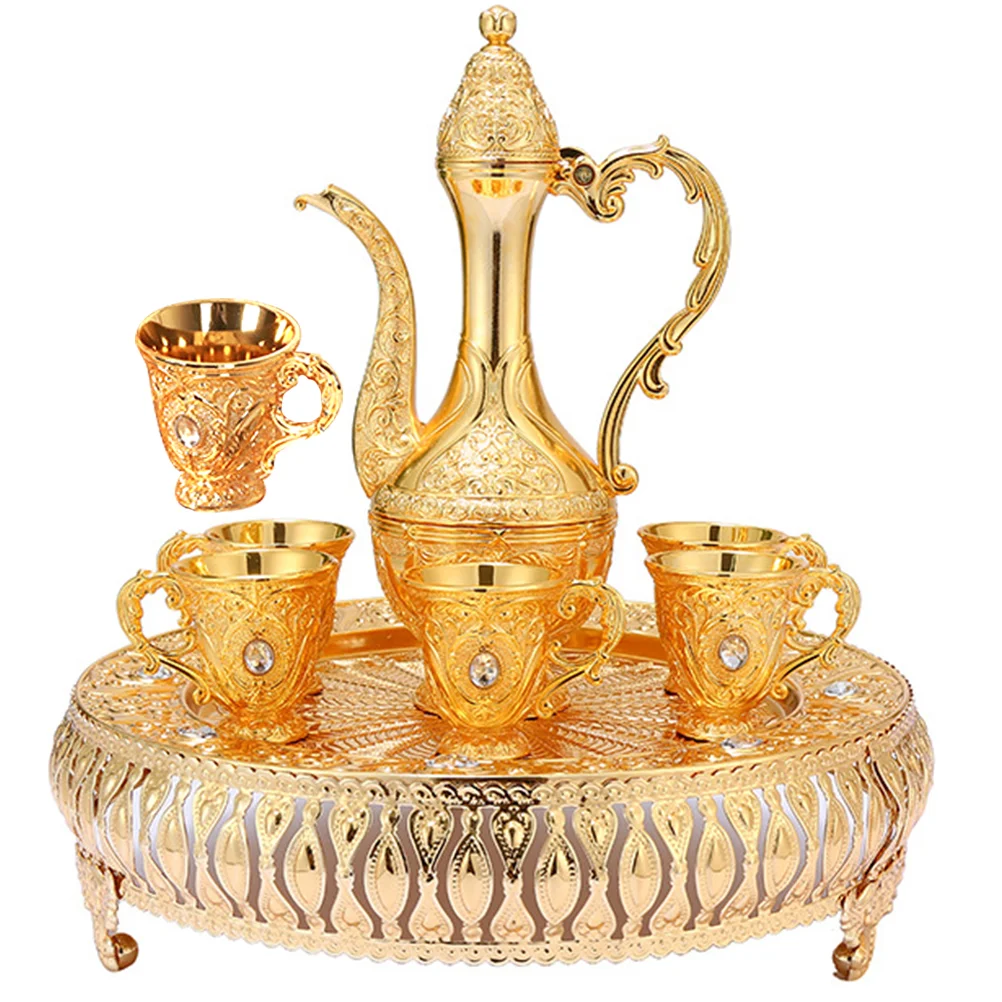 

Practical Pot Kit Exquisite Delicate Cups Drinking Container Tea Retro Style Kettle Glass Craft Hotel