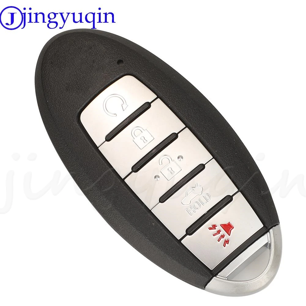 Фото jingyuqin KR5TXN7 S 180144905   5 кнопок бесконтактный смарт-брелок 433 МГц 4A чип для Nissan Pathfinder Titan Murano 2019 2020 №3