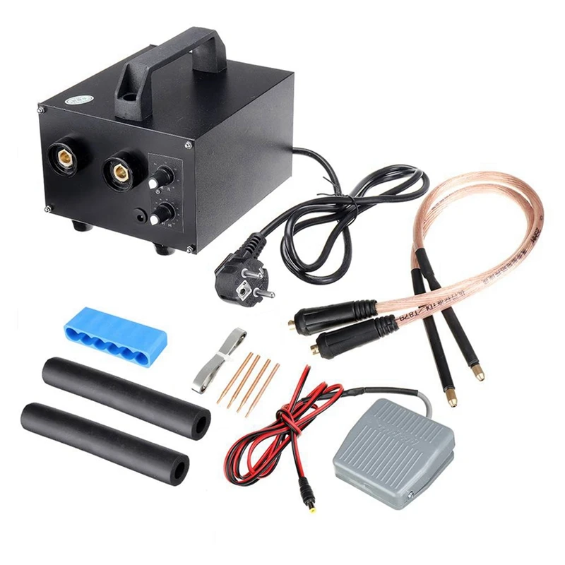 

1600A Spot Welder CX4500 Adjustable Microcomputer 18650 Battery Spot Welding Machine Set For 0.25Mm Nickel Plate EU Plug