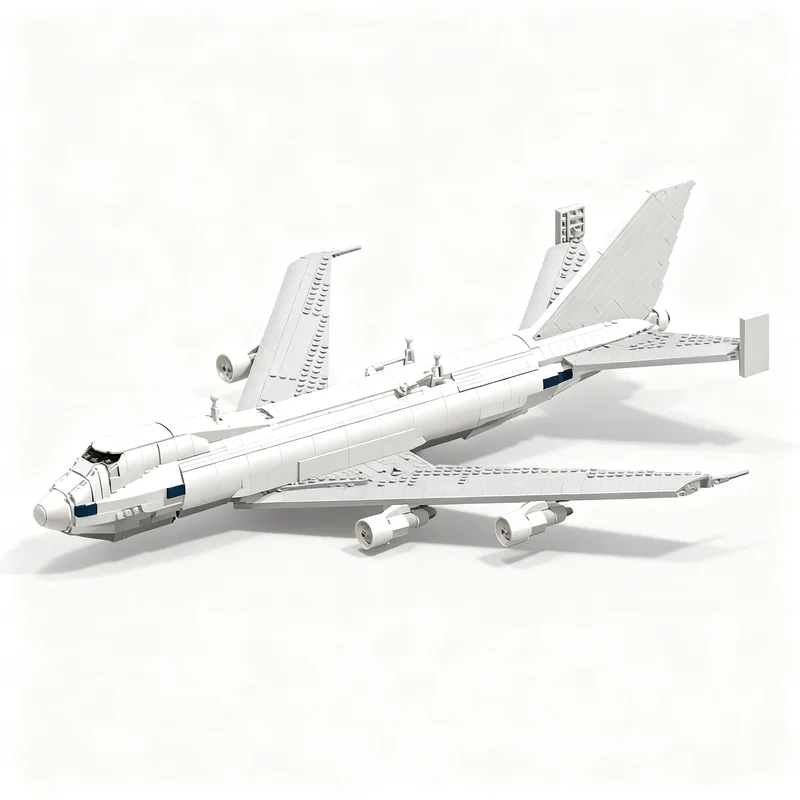 Фото 2477 деталей MOC Горизонтальный Вертикальный Стабилизатор Модель 747 SCA Icons Конструктор Архитектура Рождественский Подарок Образование №1