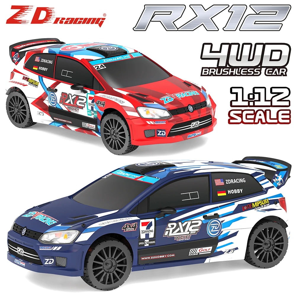 Фото ZD Racing RC Car Масштаб 1:12 Бесщеточный автомобиль RX12 70 км/ч Автомобиль 4WD 2200 мАч 350 м Раллийный автомобиль №1