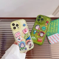 disney toy story characters with stand phone case for iphone 13 12 mini 11 pro x xr xs max 7 8 6 plus back cover