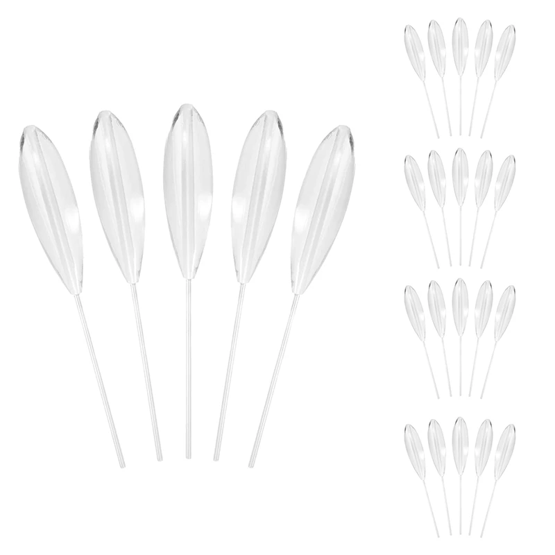 

5Pcs Transparent Fishing Float Sinking Float Bombarda Fishing Float Fish Bobber Float Fly Fishing Spinning Float