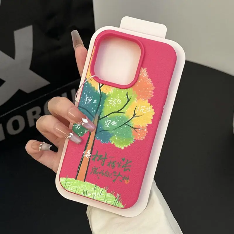 SEIRASSIM китайское слово Дерево чехол для телефона iphone 16 pro max 15 14 plus 13 p 11 12