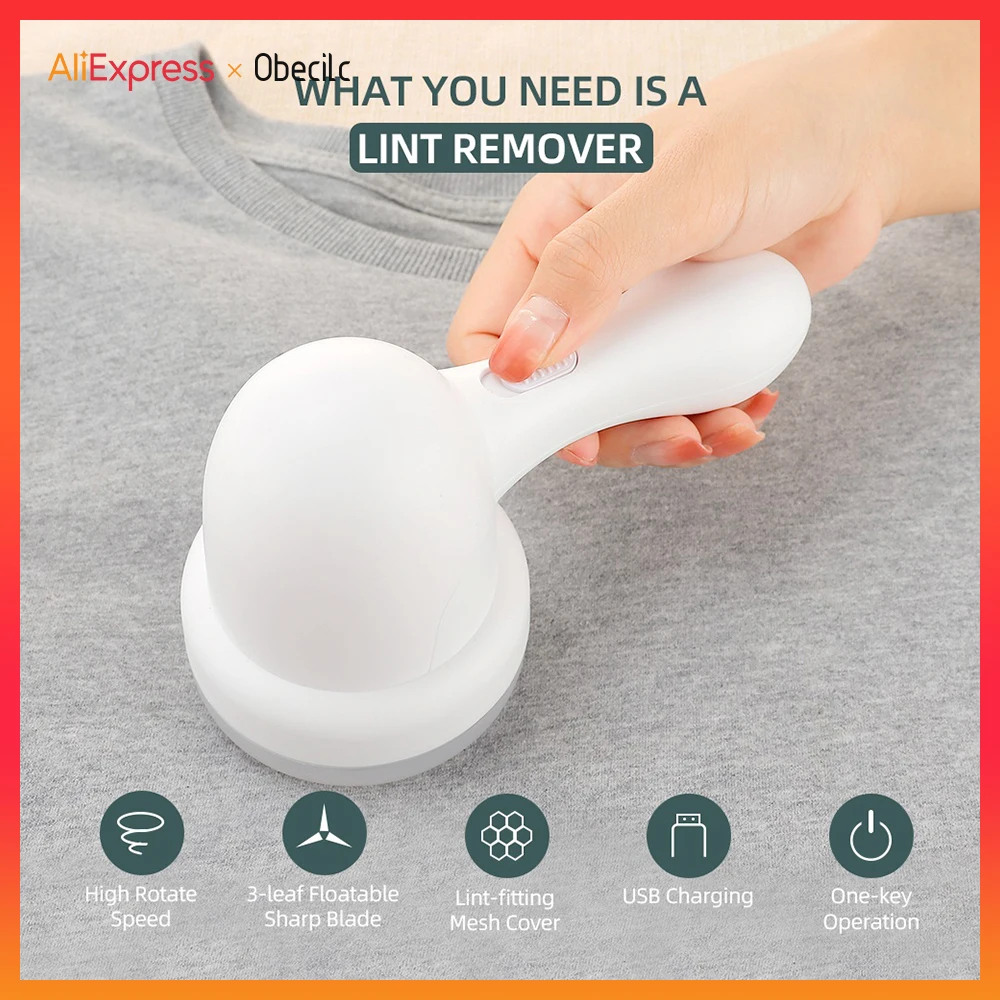 

Перезаряжаемый мини-прибор для удаления ворса, бритва для одежды, пуха, питомцев, для свитеров, штор, Ковров, диванов, портативный прибор для удаления шерсти домашних животных