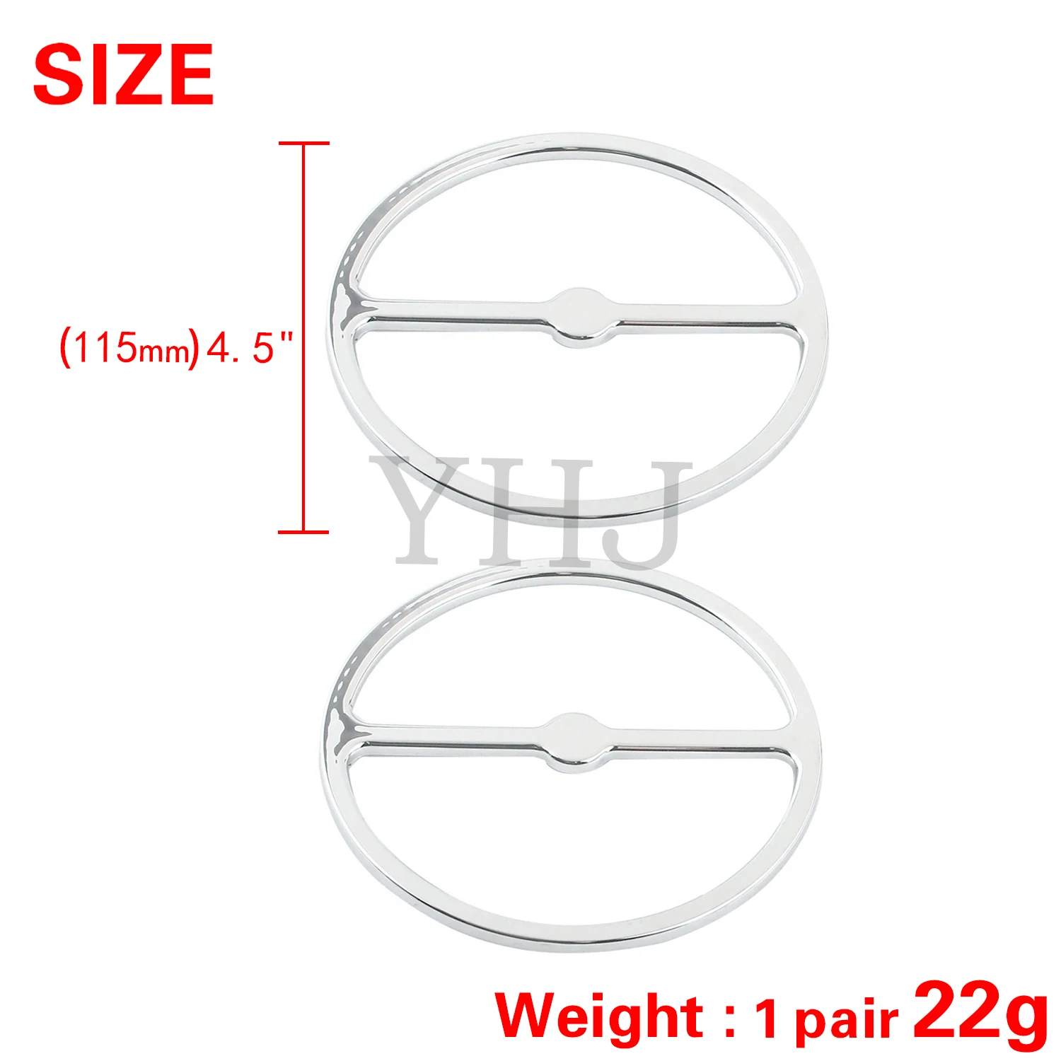 1 пара накладок на кольцо динамика мотоцикла хромированная крышка для Harley Electra Glide