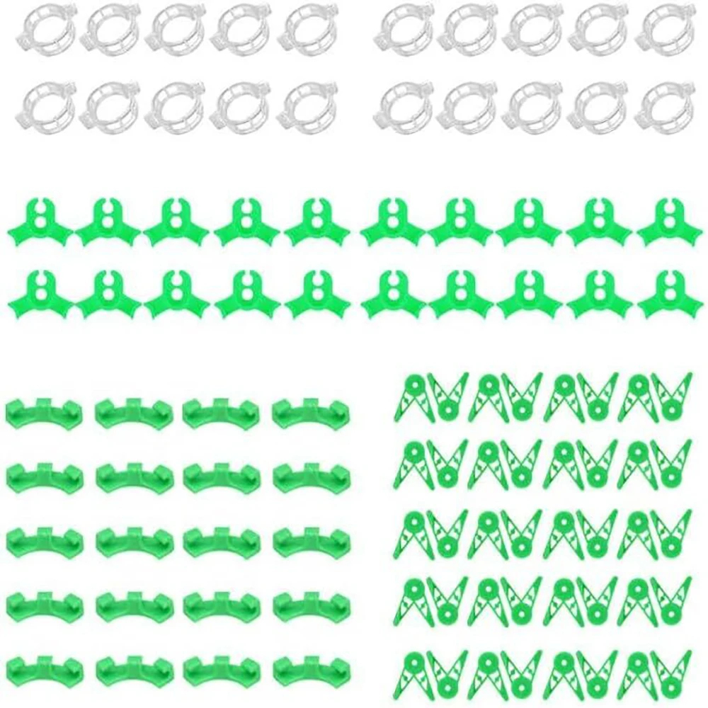 

Пластиковые зажимы для тренировки стеблей растений 80 шт