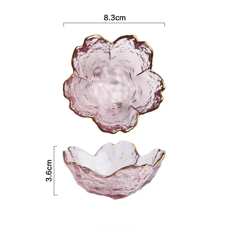 Новая тарелка для приправ с цветком вишни маленькая стеклянная скандинавская
