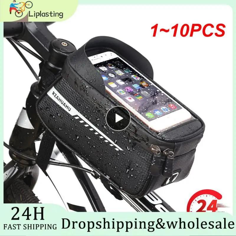 

Велосипедная Рама, Передняя верхняя рама, велосипедная сумка, светоотражающая, диаметром дюйма, телефон с сенсорным экраном, Pannier, горный велосипед, 1 ~ 10 шт.