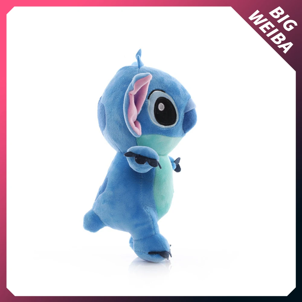 

12/20cm Kawaii Disney Lilo Stitch Couple Models Cartoon Stuffed Plush Dolls Anime Blue Pink Pendant Toys Kids Birthday Gift