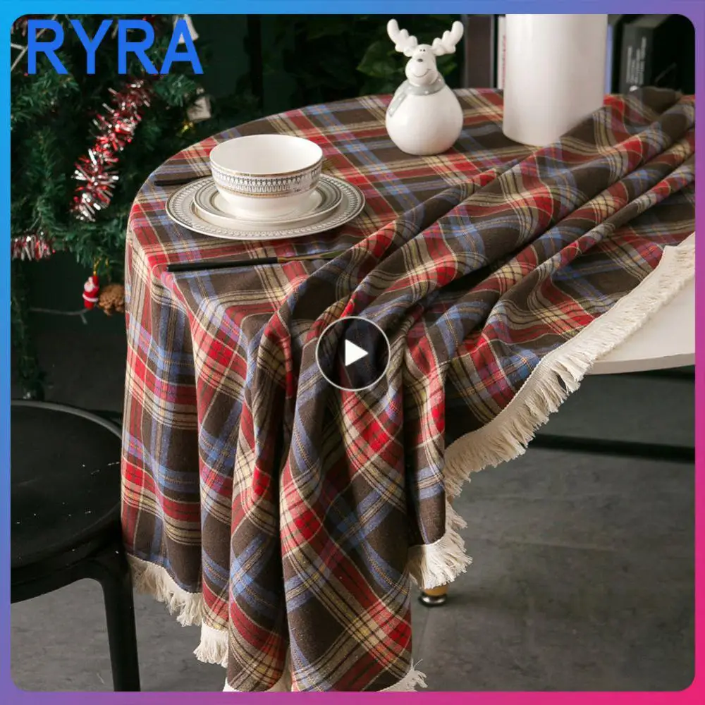 

Waterproof Party Tablecloth Waterproof And Antifouling Ability Comfortable Feel Christmas Present Decorative Tablecloth Art