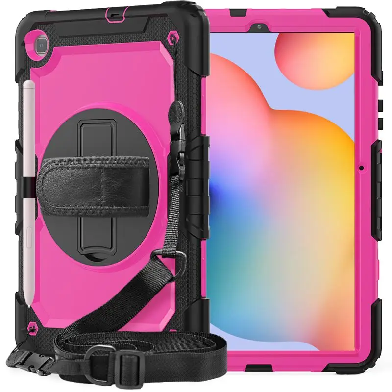 

For Samsung Galaxy Tab A 8.4 T307 P610 T290 T295 T505 Case Kids Safe Foam Shockproof Shoulder Hand Strap Stand Tablet Cover