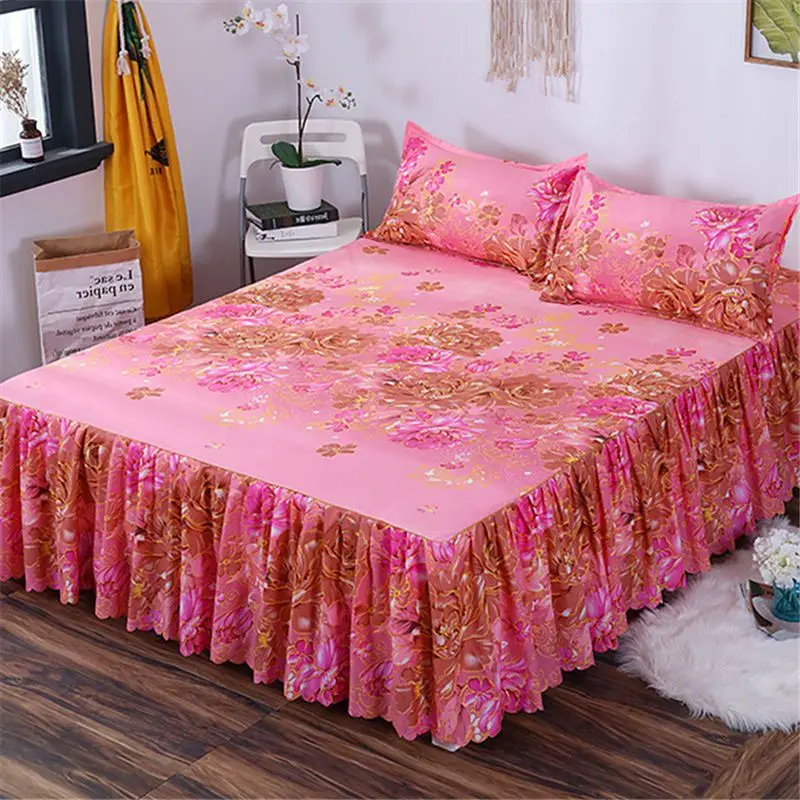 

New Brushed Bed Skirt Simmons Bed Cover Protector Non-slip Dustproof Bed Sheet King Queen Size sheet No pillowcase