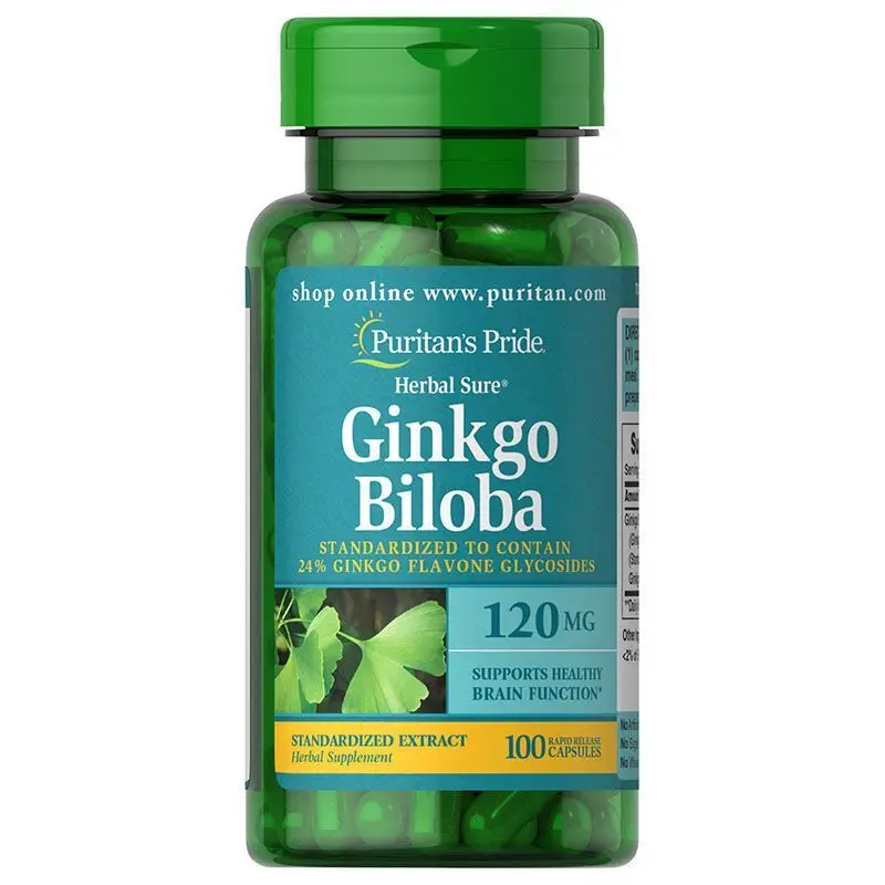 

120mg * 100grain Ginkgo Biloba Extract Soft Capsules, Heart-Protecting, Brain-Protecting, Beauty And Health Care Food