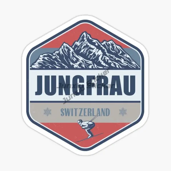 Фото Швейцария JUNGFRAU автомобильная наклейка мотоцикл виниловый бампер грузовик автомобиль стена комната велосипед фургон окно украсить ПВХ наклейки №4