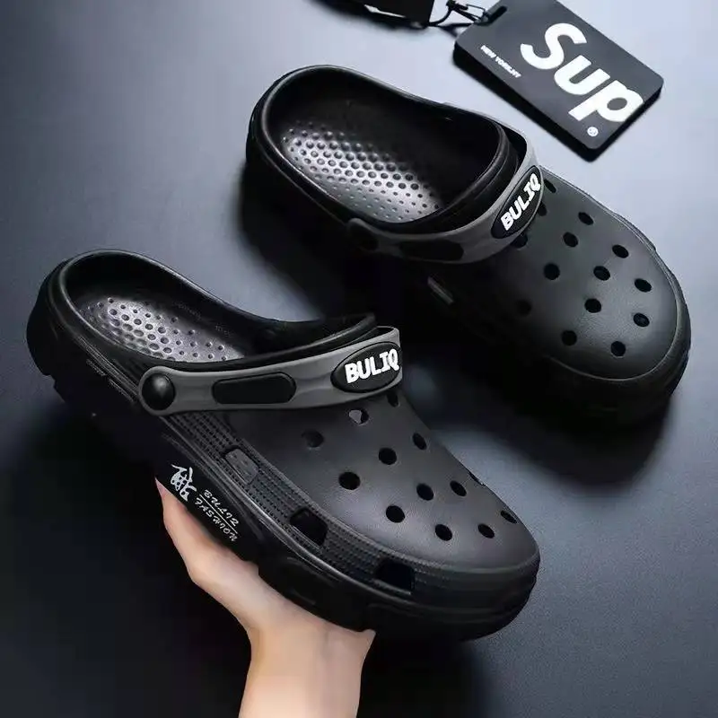 

Hole hole shoes men's fashion outside wearing non-slip soft bottom summer breathable fashion leisure EVA amphibious men sandals