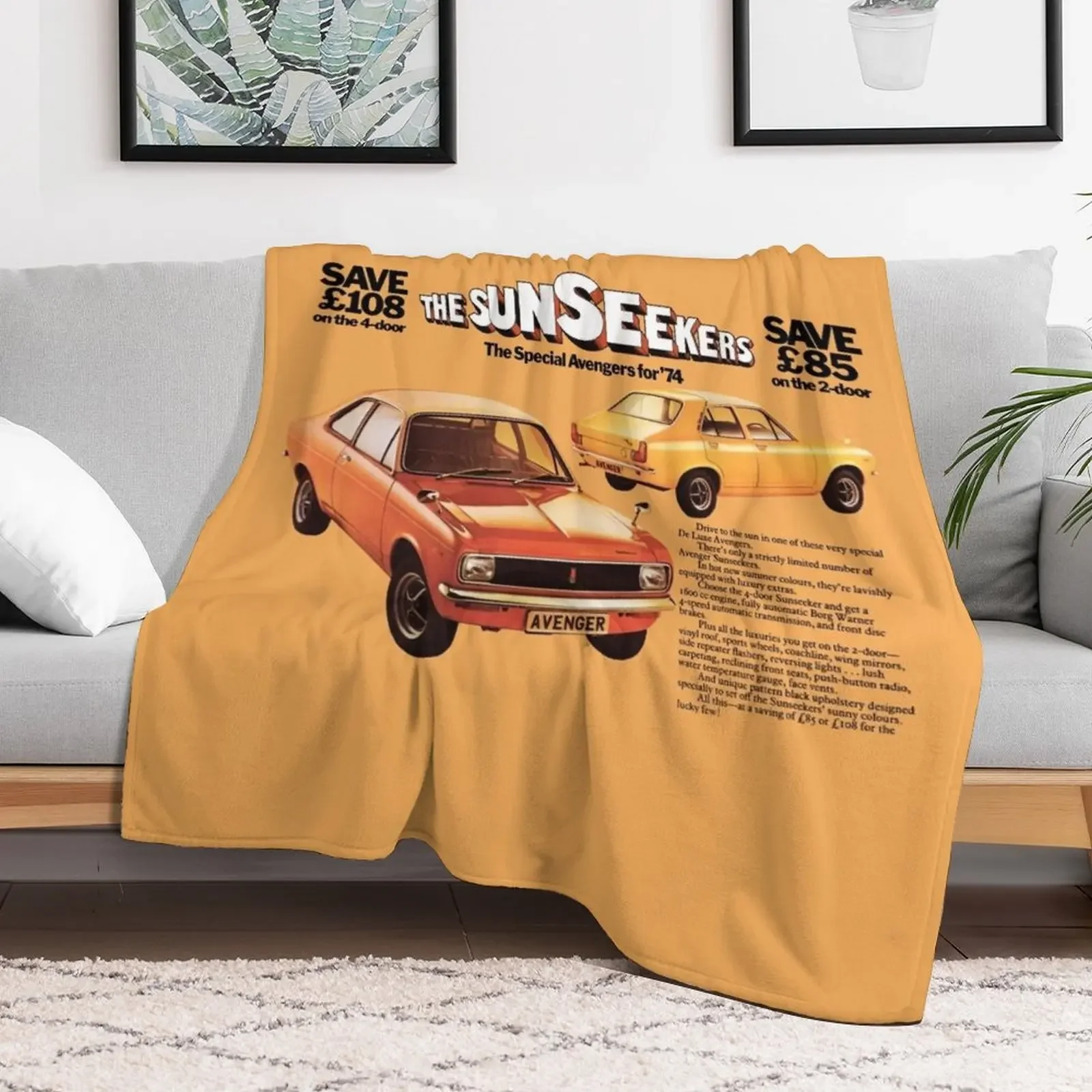 HILLMAN AVENGER SUNSEEKER Теплый плед для детей