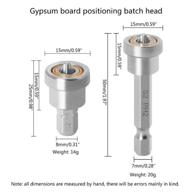 Винты фиксирующие головку пакета отвертки для гипсокартона сверла PH2 инструмент
