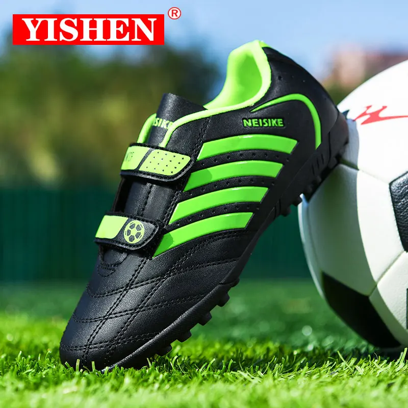 Футбольная обувь YISHEN, Детская футбольная обувь, тренировочные спортивные кроссовки для мальчиков, обувь TF, обувь для детей