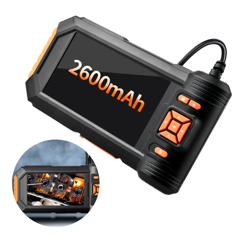 

Двойная линза, промышленная эндоскопическая инспекционная камера, 5-дюймовый экран, водонепроницаемая змея, 1080P, цифровое