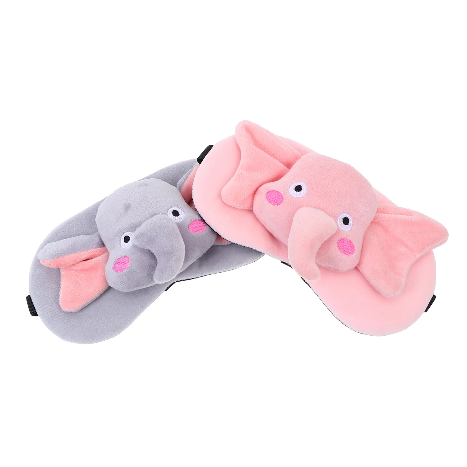 

2 Pcs Elephant Blindfold Breathable Eye Mask Cover Shades Sleep Multifunction Shading Cartoon Child Patches Kids