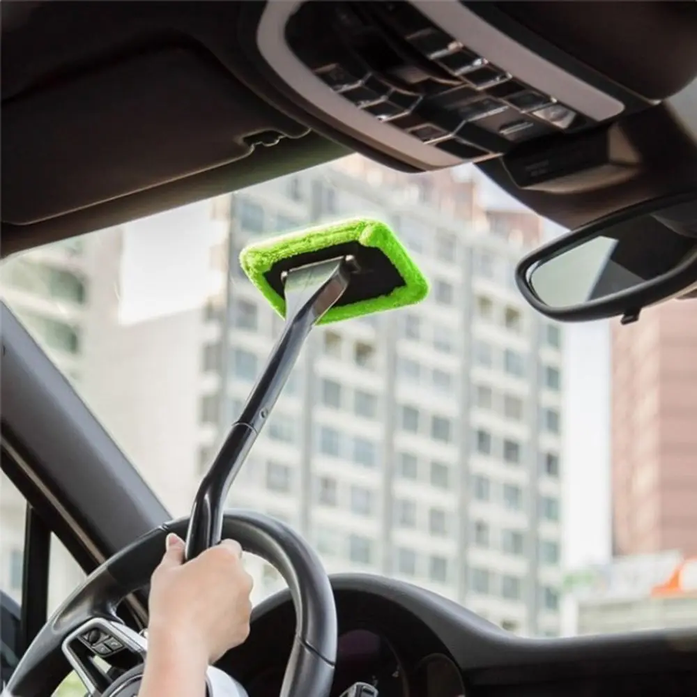 

1 Pack Soft Microfiber Windshield Brush Easy Clean Car Wiper Cleaner Dust Glass Long Handle Tool Brush car detailing tools