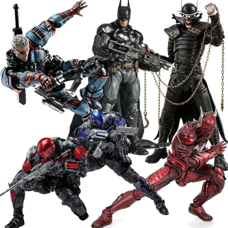 Фото Новая и полностью оригинальная фигурка Lpzz Toys Arkham Knight: Бэтмен, Дэтстрок, Ред Дэйт, Лафинг-Бэтмен. В наличии. №1