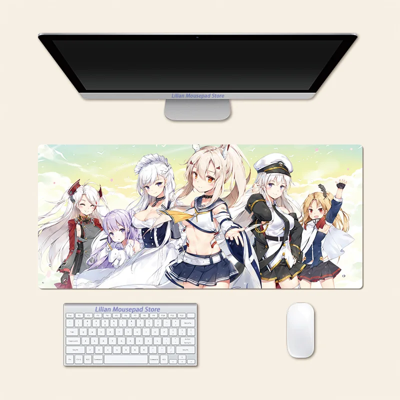 Большой коврик для мыши Cleveland Azur Lane в стиле аниме игровой офисный настольный