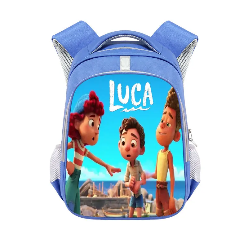 2021 Disney Luca Alberto Sea Monste Backpack for Boys Girls Cartoon Anime Print Kids School Bag High Capacity Backpack Mochilas