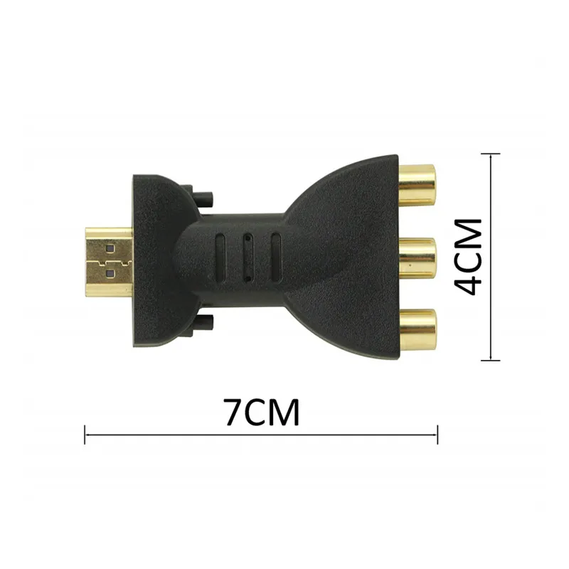 Внешний адаптер 720P 1080p HDMI штекер на 3 RCA разъема композитный AV аудио компонент