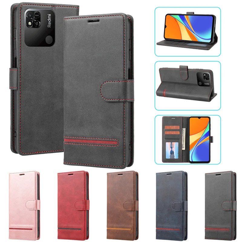 

For Xiaomi Redmi 10C Case Redmi 10C Cover Retro Classical Wallet Flip Leather Phone Case on For Funda Xiaomi Redmi10C 10 C Cases