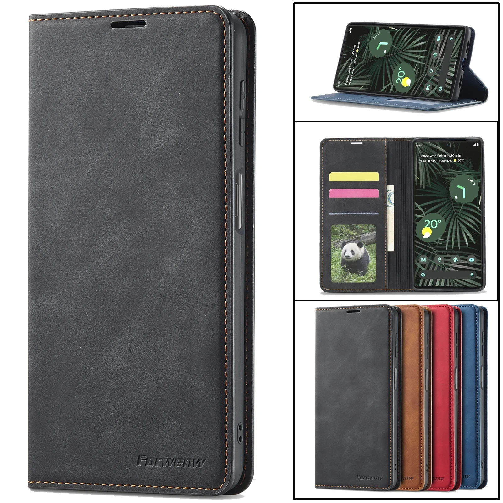 Etui Redmi 10 5G 10C 10A 9C 9A 9T Кожаный мягкий флип-чехол для Xiaomi Note Pro Max 11 12 9 Funda Wallet Shell