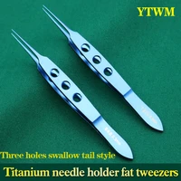 ophthalmic microscope tweezers titanium alloy embedding double eyelid surgery tool ophthalmic fat extraction tweezers