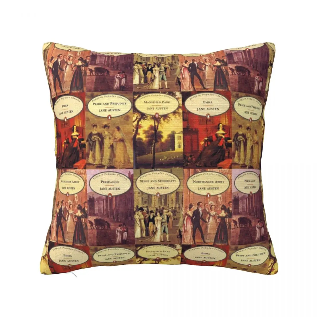 

Jane Austen Vintage Books Pillowcase Soft Polyester Cushion Cover Decorative Pride & Prejudice vintage Pillow Case Cover 45*45cm