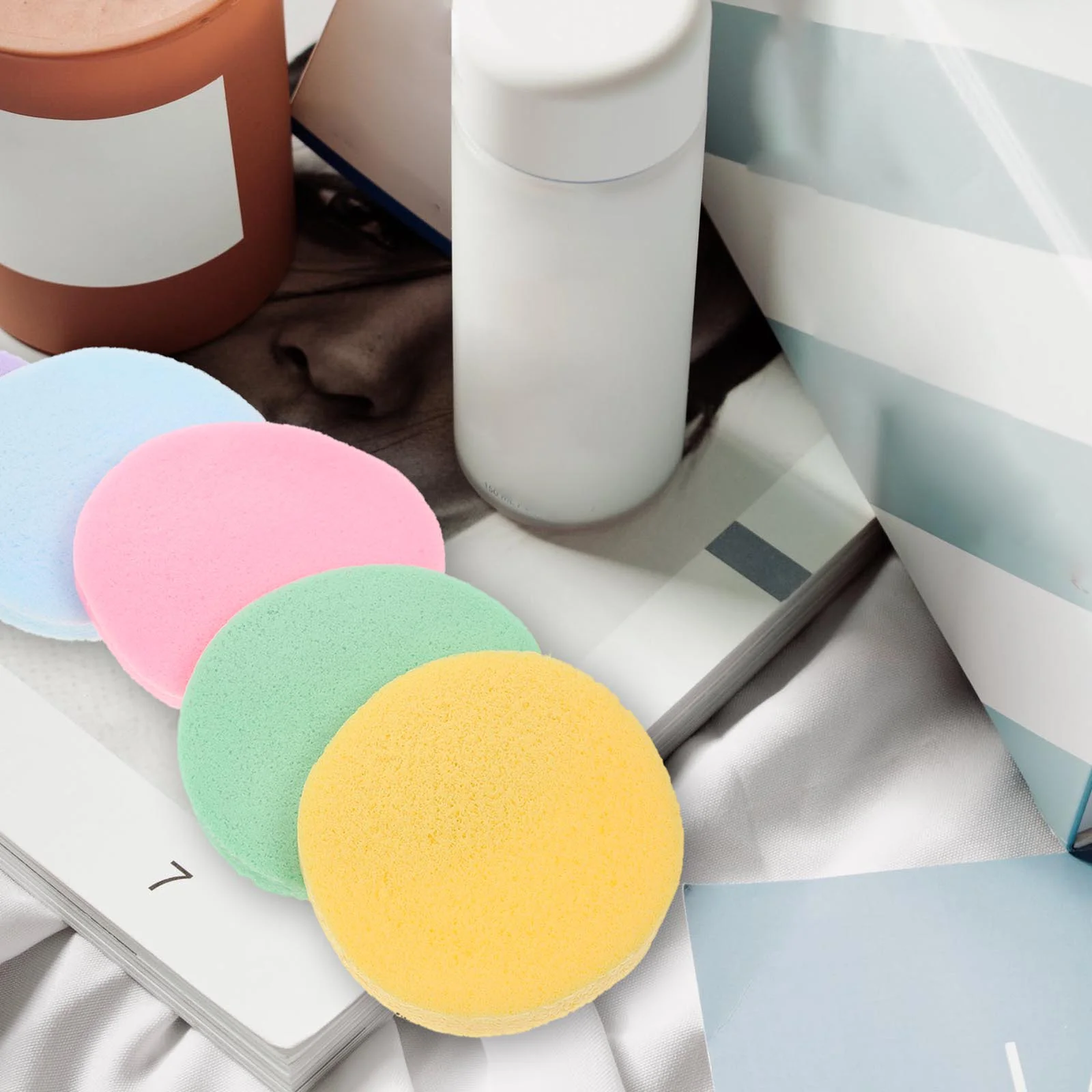 120 шт. подушечки для снятия макияжа с лица очищающие сжатые губки аксессуары