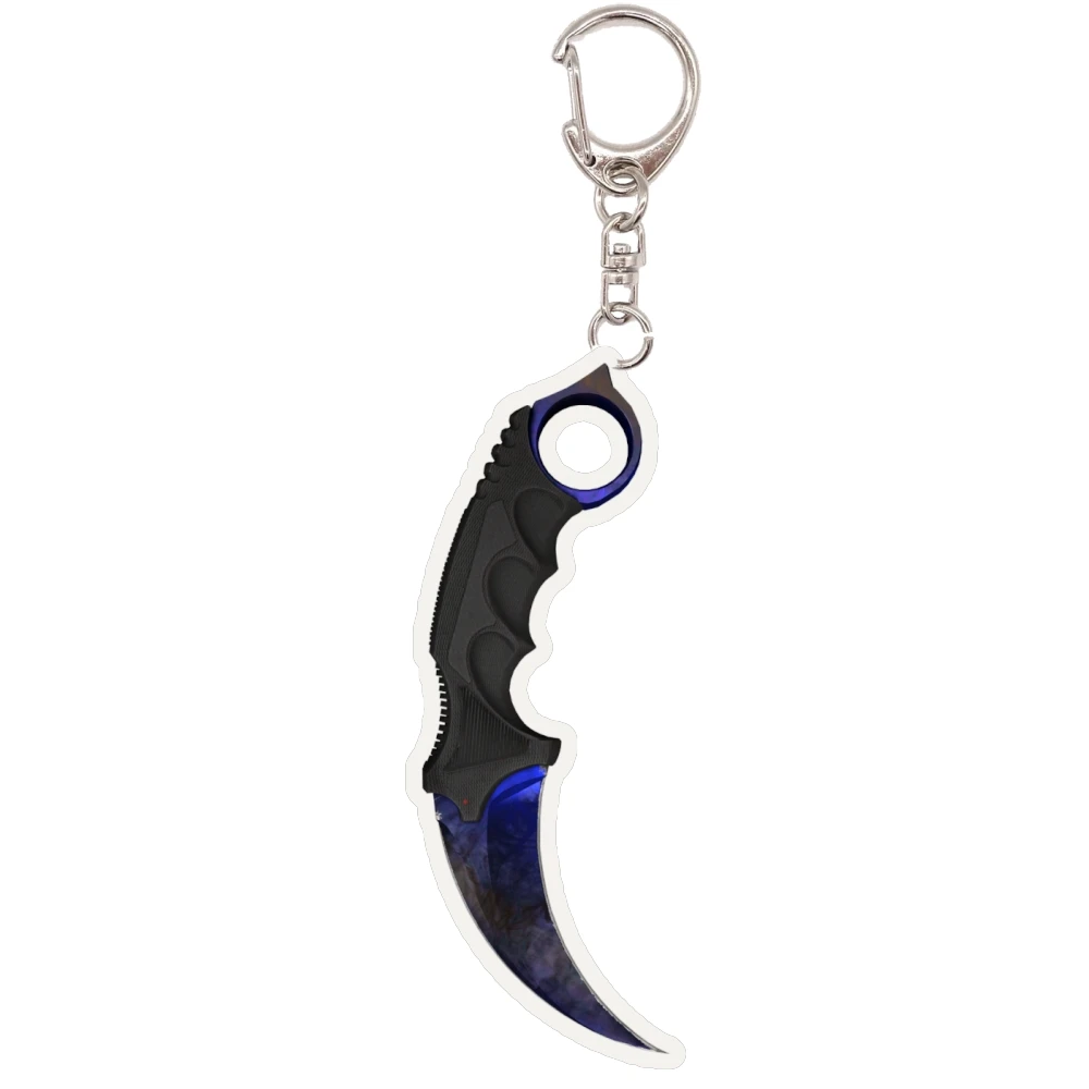 10CM игра CS GO KARAMBIT случай закалки акриловых ключей тактический геймер нож модели кулон рюкзак висит аксессуары (art.: 3920dadd2c219) - 3920dadd2c219