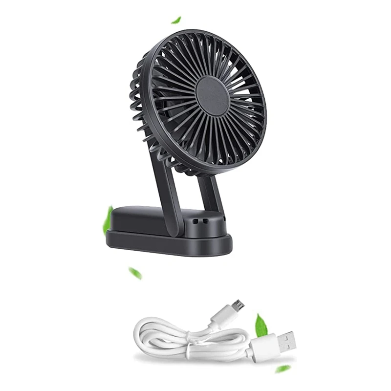 

Handheld Fan,Portable Mini USB Fan 3 Speed Modes, 180° Foldable Handle Silent Desktop Fan For Home Office Outdoor Travel
