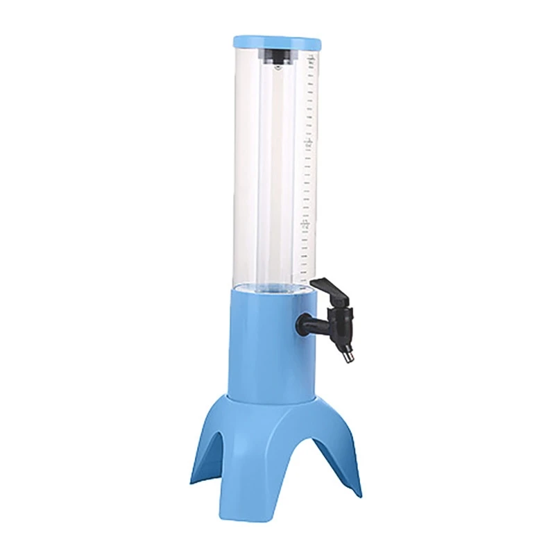 

1.5L Beer Dispenser Tower Easy Clean Integrated Tap With Ice Tube And LED Light Clear Beverage Tower Dispenser
