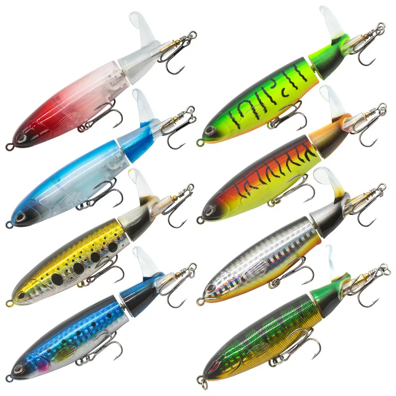 

Topwater Artificial Fishing Lures 13g 16g 35g Whopper Plopper With Spinning Tail Popper Wobblers Lures For Pike Fishing