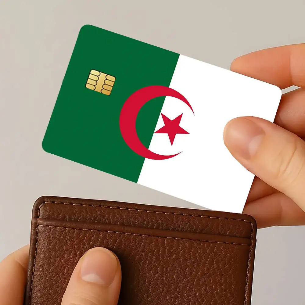 Фото Кредитная карта Nation Algeria, 4 шт., водонепроницаемые наклейки с защитой от царапин для банковского дебета, декоративная защита, автобус, метро №5